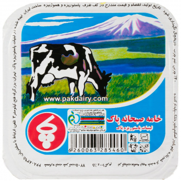 خامه نیم چرب پاک 100 گرمی